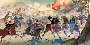 日露戦争、騎兵の襲撃を撃退