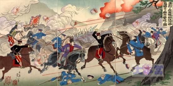 日露戦争、騎兵の襲撃を撃退