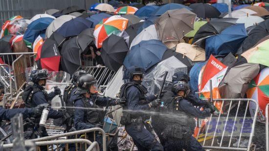 雨傘防御in香港