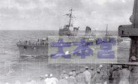 1941、12月10日第二艦隊旗艦愛宕から文書受領する響